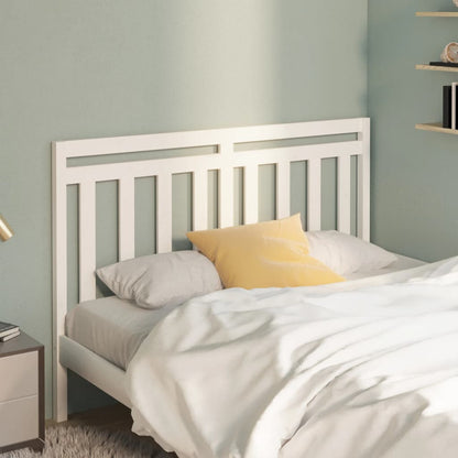 vidaXL Bed Headboard | White | Solid Pine Wood | 156x4x100 cm | Appealing Design