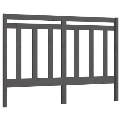 vidaXL Bed Headboard Grey 166x4x100 cm Solid Wood Pine