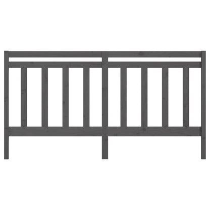 vidaXL Bed Headboard | Grey | Solid pine wood | Large | Bed Headboard