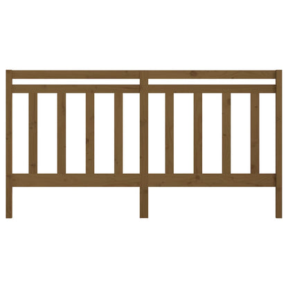 vidaXL Bed Headboard | Honey Brown | Solid Pine Wood | 206 cm wide