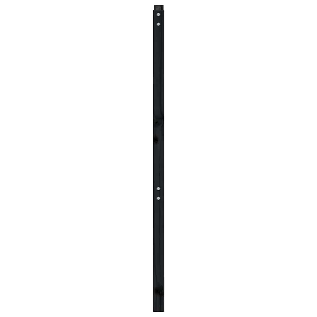 vidaXL Bed Headboard Black 81x4x100 cm Solid Wood Pine