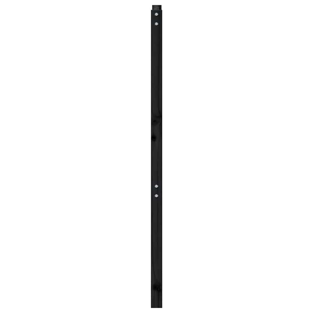 vidaXL Bed Headboard | Black | Solid Pine Wood | 81 x 4 x 100 cm | Bed Headboard