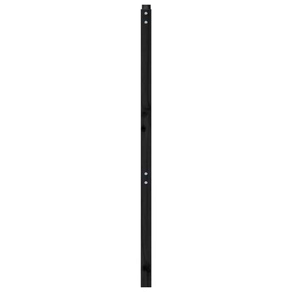 vidaXL Bed Headboard | Black | Solid Pine Wood | 81 x 4 x 100 cm | Bed Headboard
