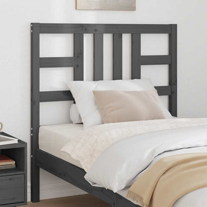 vidaXL Bed Headboard | Grey | Solid Pine Wood | 96x4x100 cm | Attractive Design