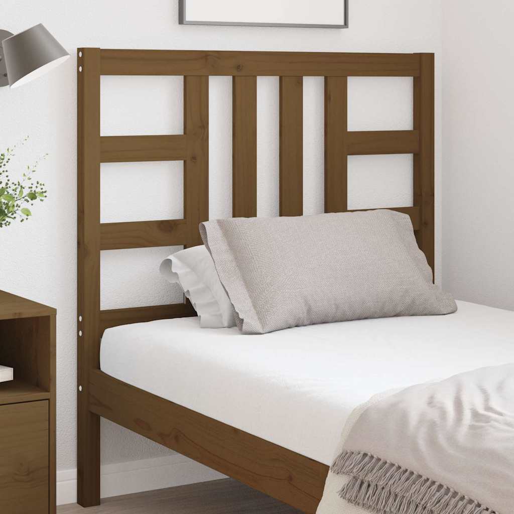 vidaXL Bed Headboard Honey Brown 96x4x100 cm Solid Wood Pine