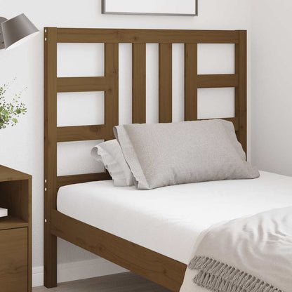 vidaXL Bed Headboard | Honey brown | Solid pinewood | 96x4x100 cm | Tough