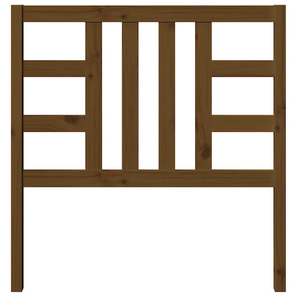 vidaXL Bed Headboard | Honey brown | Solid pinewood | 96x4x100 cm | Tough