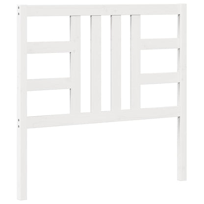 vidaXL Bed Headboard White 106x4x100 cm Solid Wood Pine