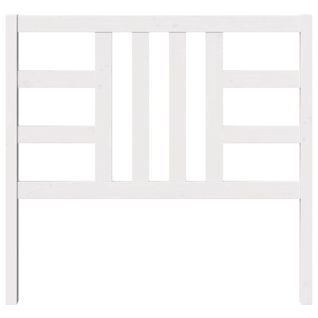 vidaXL Bed Headboard White 106x4x100 cm Solid Wood Pine