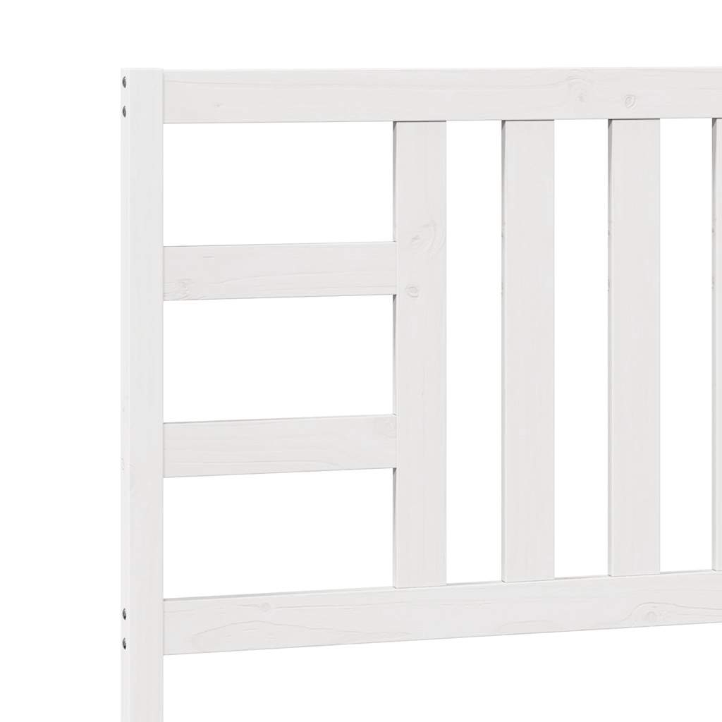 vidaXL Bed Headboard White 106x4x100 cm Solid Wood Pine