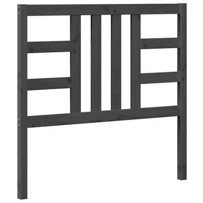 vidaXL Bed Headboard | Grey | Solid Pine Wood | Medium | Durable | Bed Headboard
