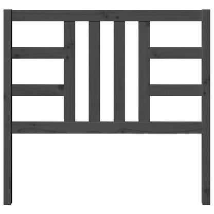 vidaXL Bed Headboard | Grey | Solid Pine Wood | Medium | Durable | Bed Headboard