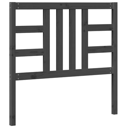 vidaXL Bed Headboard | Grey | Solid Pine Wood | Medium | Durable | Bed Headboard