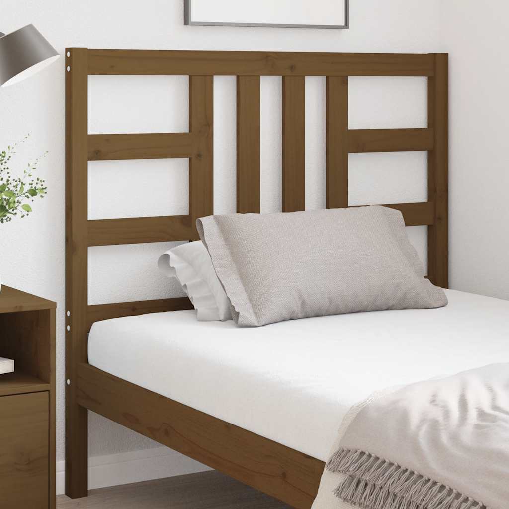 vidaXL Bed Headboard | Honey brown | Solid pine wood | Medium | Durable