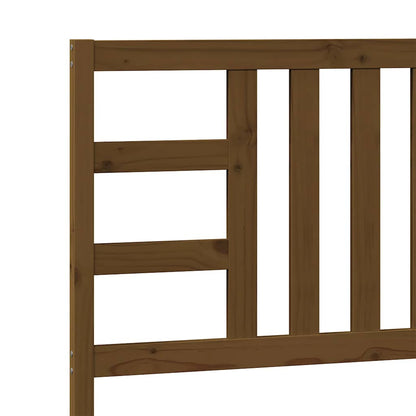 vidaXL Bed Headboard | Honey brown | Solid pine wood | Medium | Durable