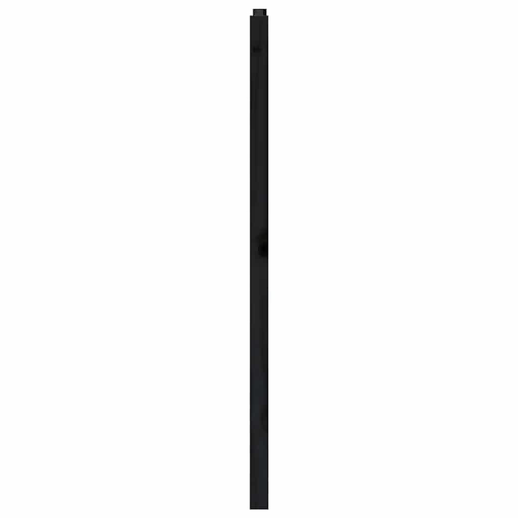 vidaXL Bed Headboard Black 126x4x100 cm Solid Wood Pine