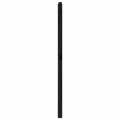 vidaXL Bed Headboard Black 126x4x100 cm Solid Wood Pine