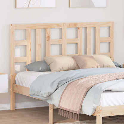 vidaXL Bed Headboard 141x4x100 cm Solid Wood Pine