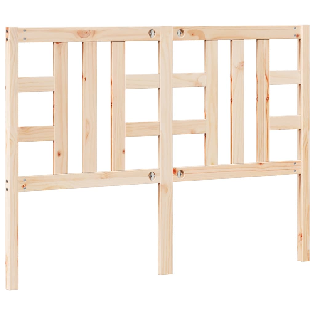 vidaXL Bed Headboard 141x4x100 cm Solid Wood Pine