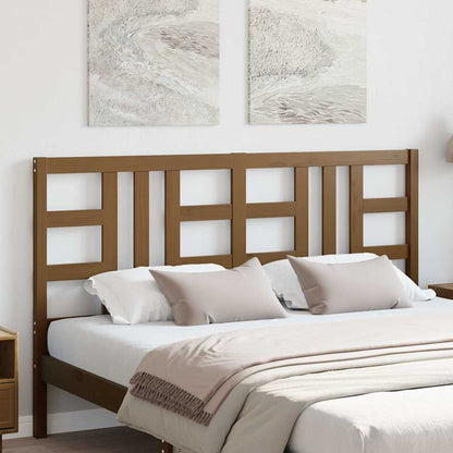 vidaXL Bed Headboard Honey Brown 146x4x100 cm Solid Wood Pine