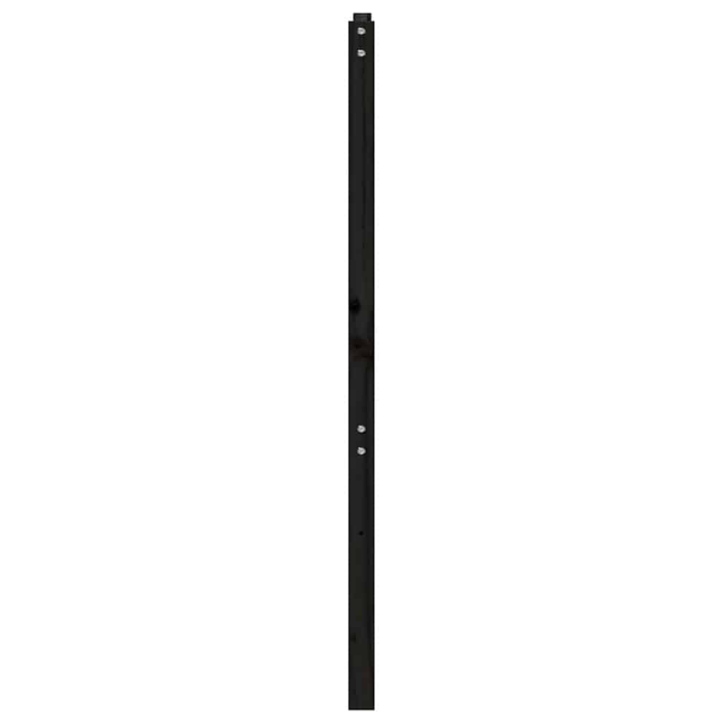 vidaXL Bed Headboard Black 146x4x100 cm Solid Wood Pine