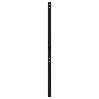 vidaXL Bed Headboard Black 146x4x100 cm Solid Wood Pine