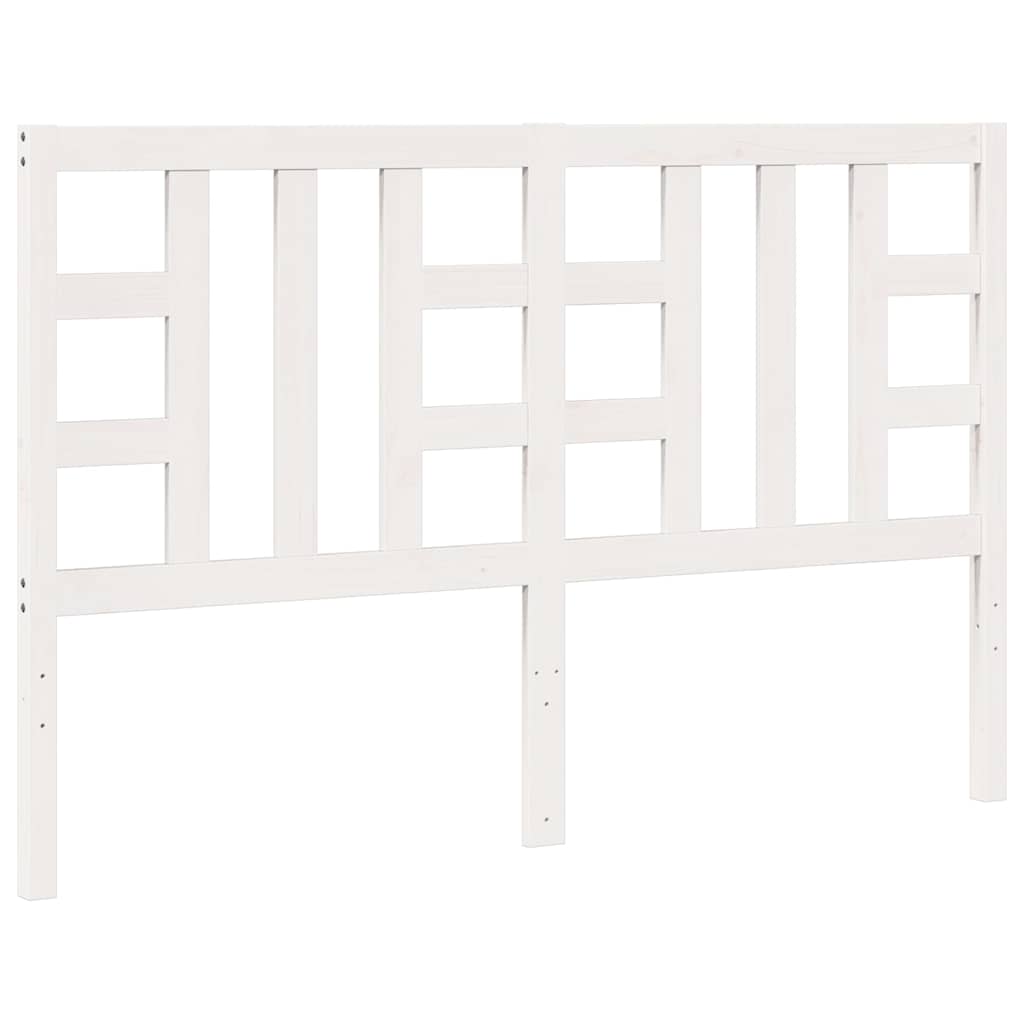 vidaXL Bed Headboard White 156x4x100 cm Solid Wood Pine