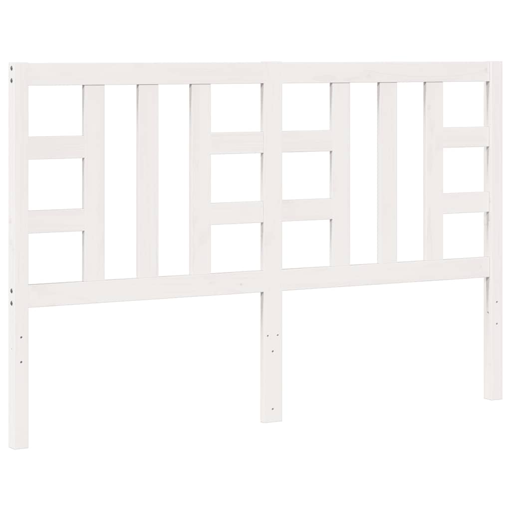 vidaXL Bed Headboard White 156x4x100 cm Solid Wood Pine