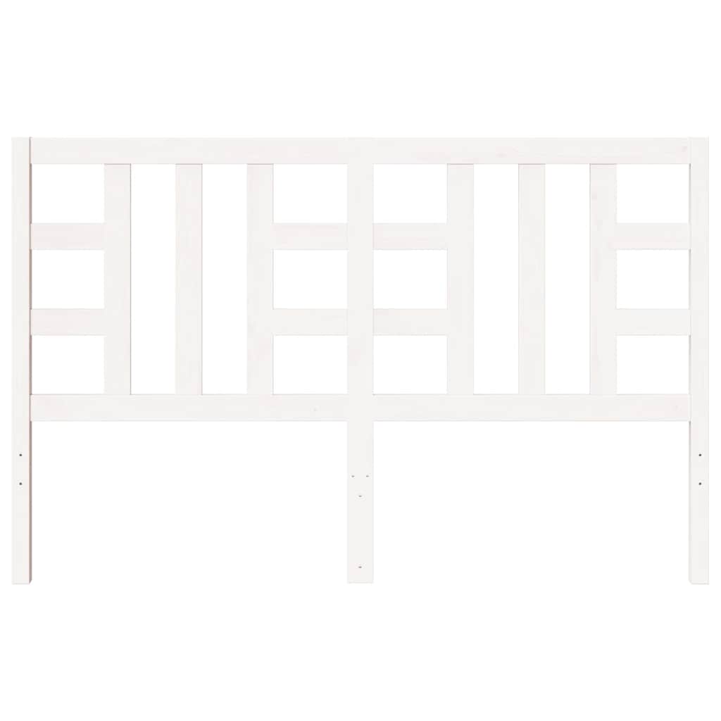 vidaXL Bed Headboard White 156x4x100 cm Solid Wood Pine
