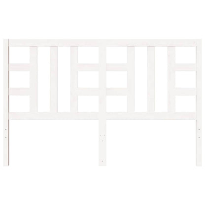 vidaXL Bed Headboard White 156x4x100 cm Solid Wood Pine