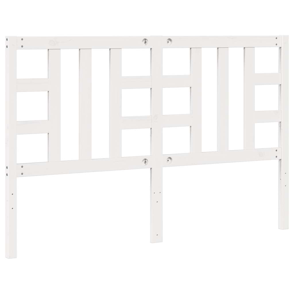 vidaXL Bed Headboard White 156x4x100 cm Solid Wood Pine