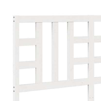 vidaXL Bed Headboard White 156x4x100 cm Solid Wood Pine