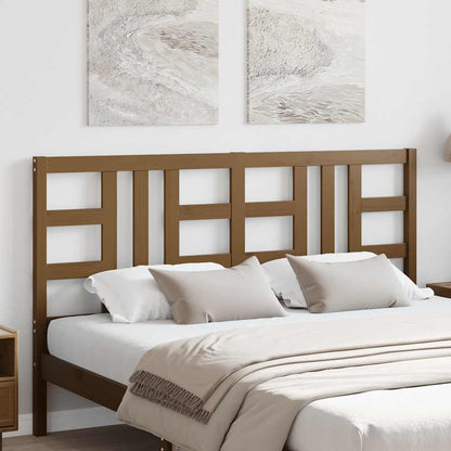 vidaXL Bed Headboard Honey Brown 156x4x100 cm Solid Wood Pine