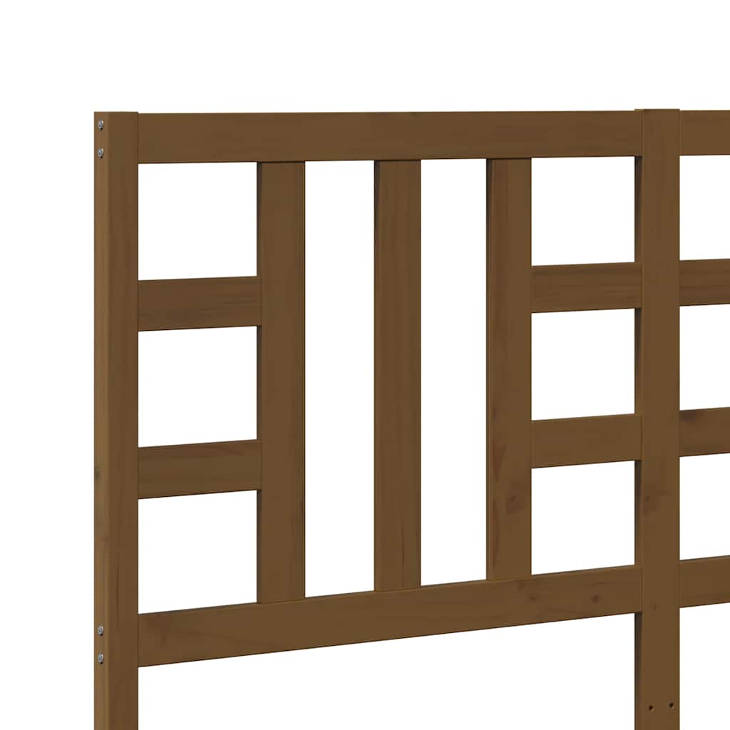 vidaXL Bed Headboard Honey Brown 156x4x100 cm Solid Wood Pine