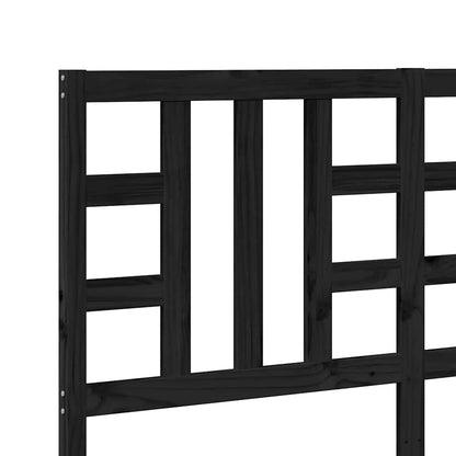 vidaXL Bed Headboard Black 166x4x100 cm Solid Wood Pine