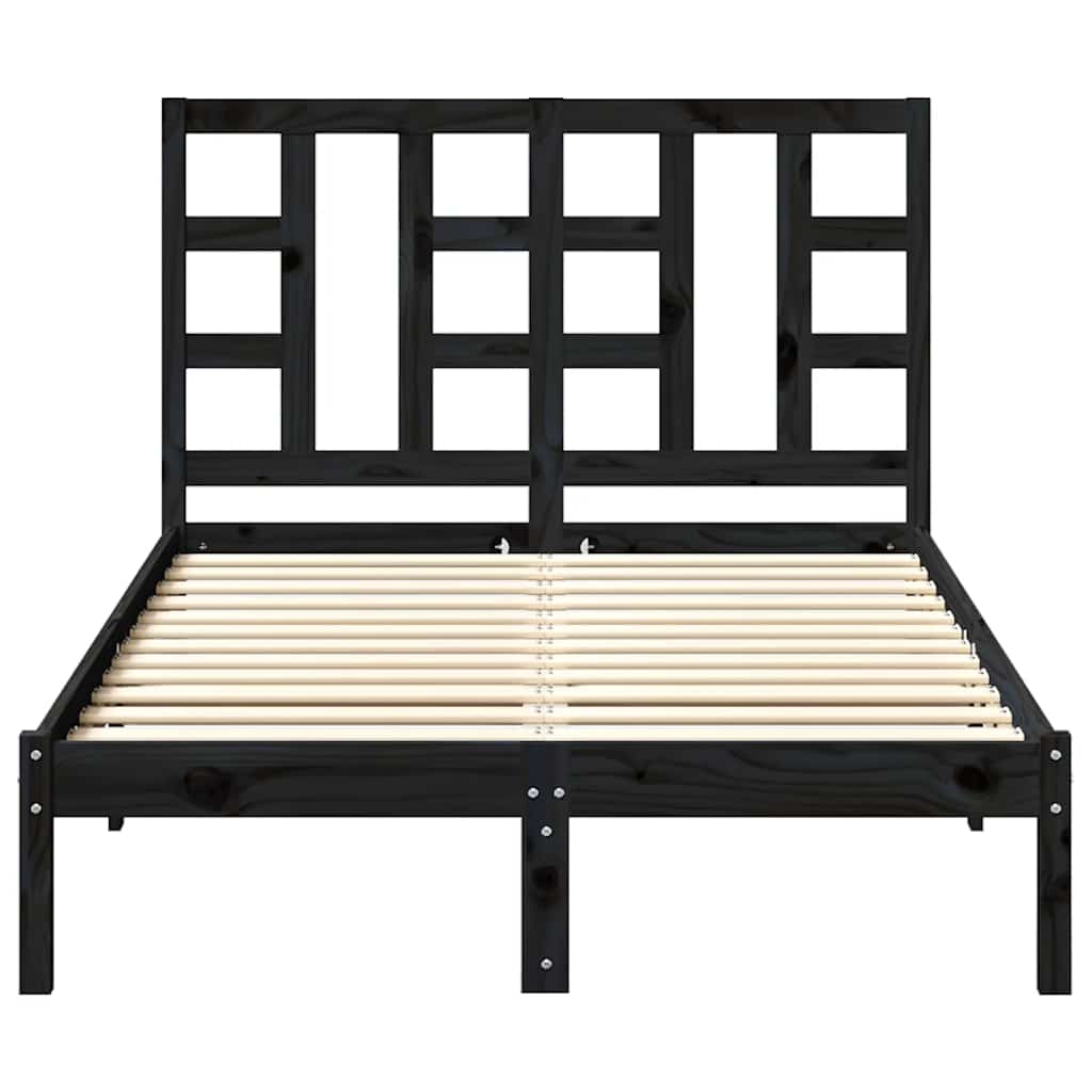 vidaXL Bed Headboard Grey 206x4x100 cm Solid Wood Pine