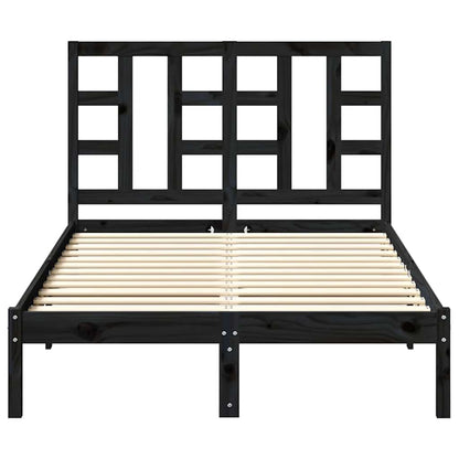 vidaXL Bed Headboard Grey 206x4x100 cm Solid Wood Pine