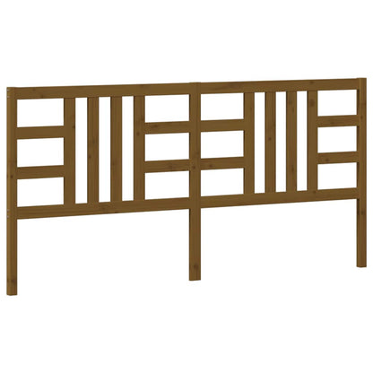 vidaXL Bed Headboard Honey Brown 206x4x100 cm Solid Wood Pine
