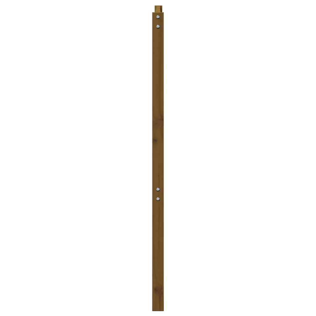 vidaXL Bed Headboard Honey Brown 206x4x100 cm Solid Wood Pine