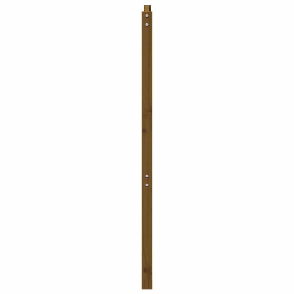 vidaXL Bed Headboard Honey Brown 206x4x100 cm Solid Wood Pine