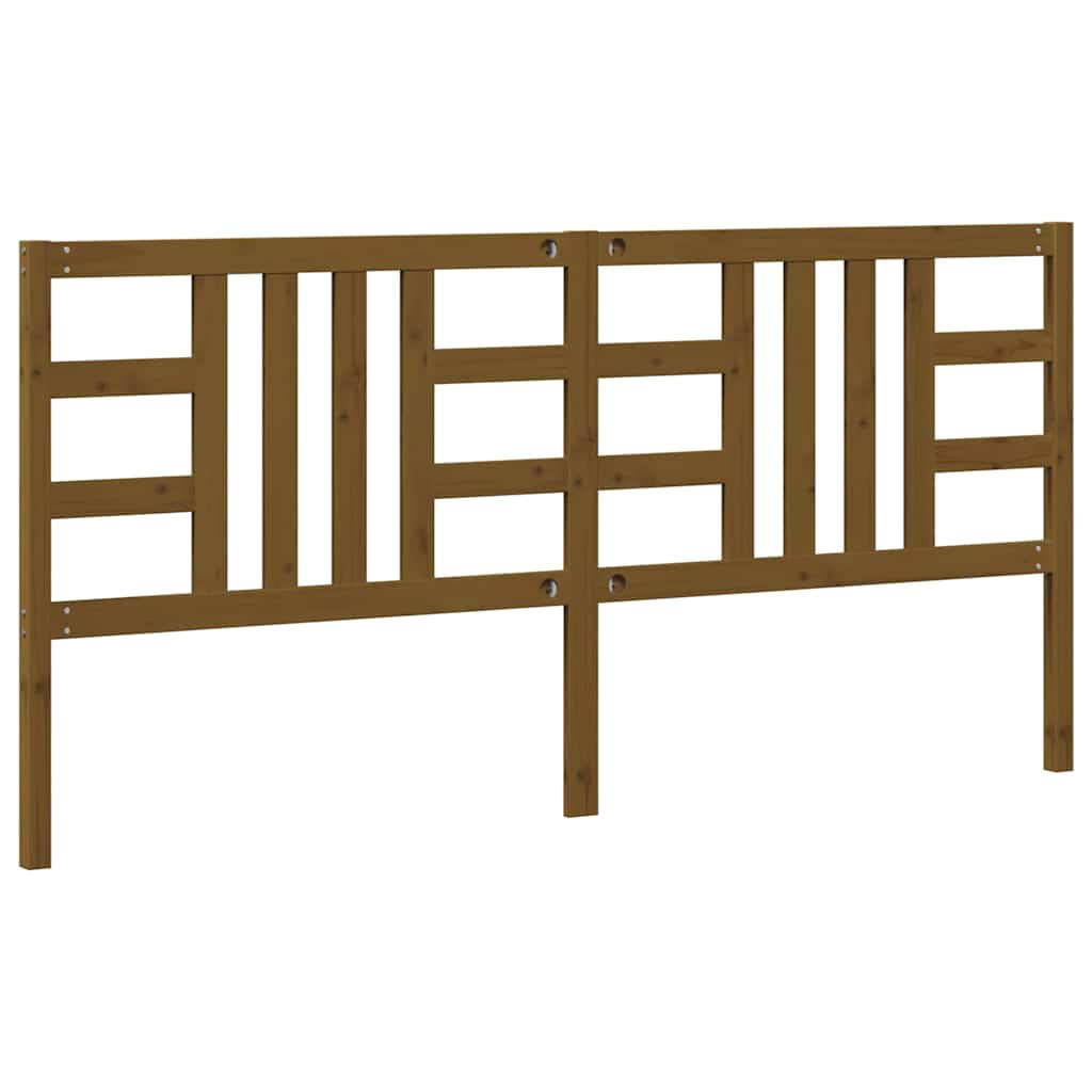 vidaXL Bed Headboard Honey Brown 206x4x100 cm Solid Wood Pine