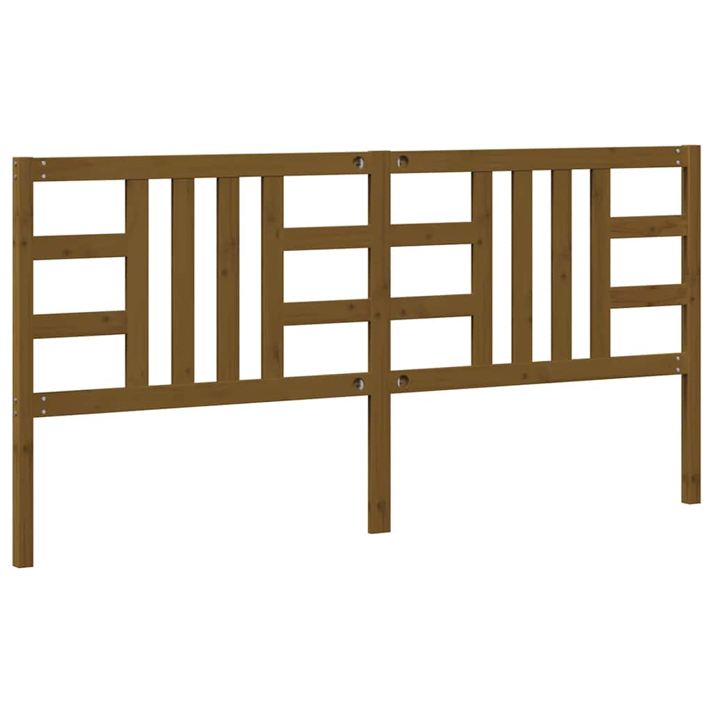 vidaXL Bed Headboard Honey Brown 206x4x100 cm Solid Wood Pine