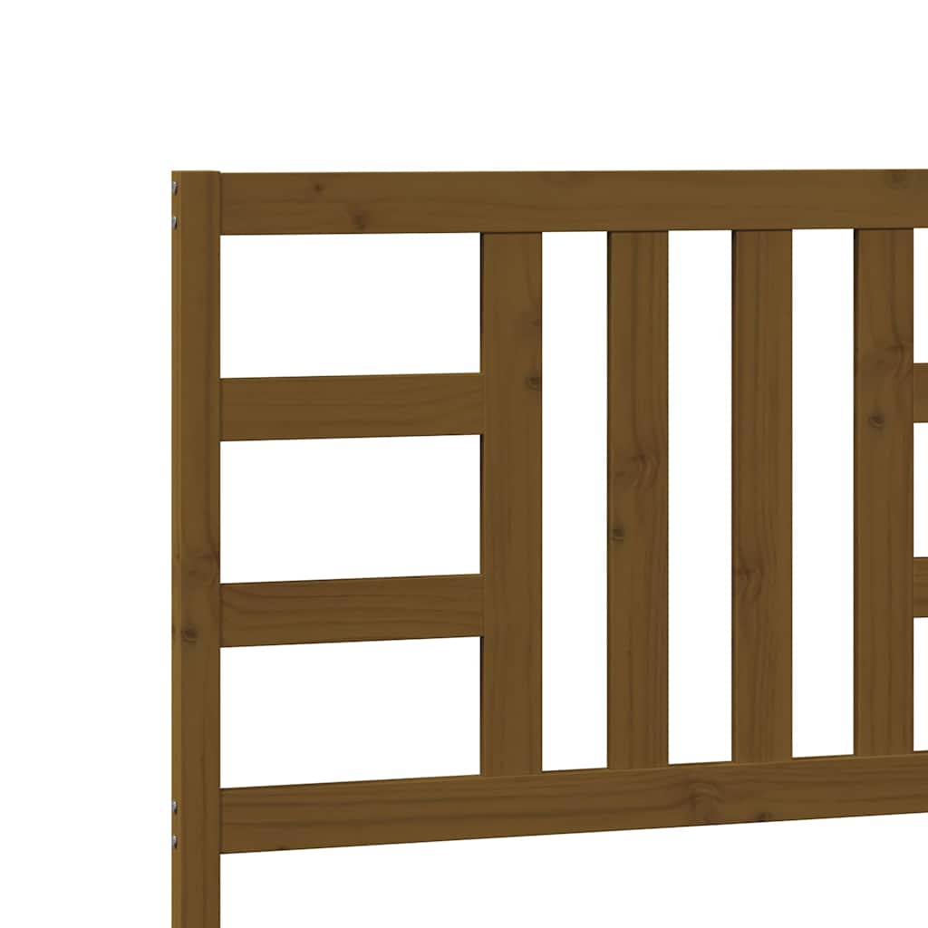 vidaXL Bed Headboard Honey Brown 206x4x100 cm Solid Wood Pine
