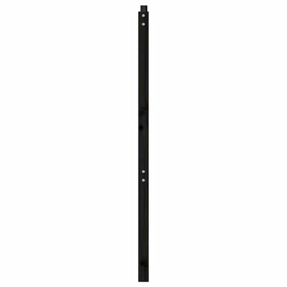 vidaXL Bed Headboard Black 206x4x100 cm Solid Wood Pine