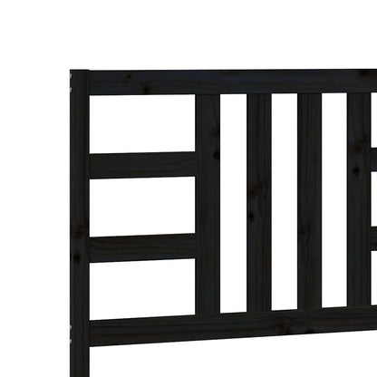 vidaXL Bed Headboard Black 206x4x100 cm Solid Wood Pine