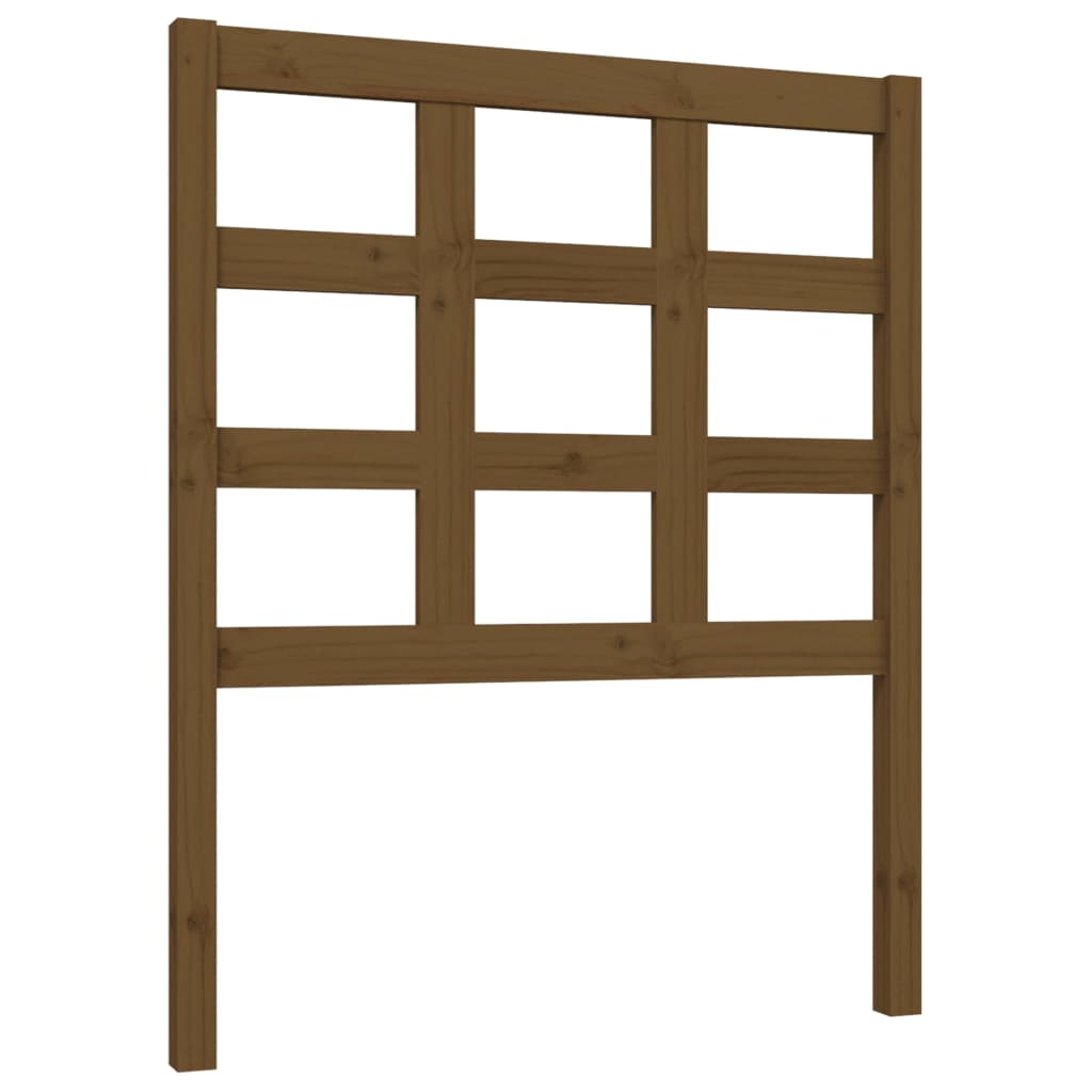 vidaXL Bed Headboard Honey Brown 80.5x4x100 cm Solid Wood Pine