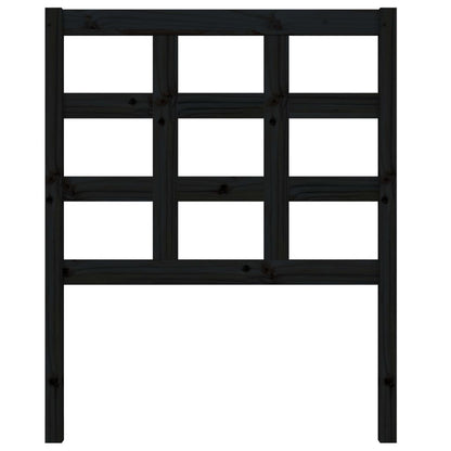 vidaXL Bed Headboard Black 80.5x4x100 cm Solid Wood Pine