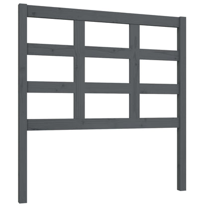 vidaXL Bed Headboard Grey 95.5x4x100 cm Solid Wood Pine
