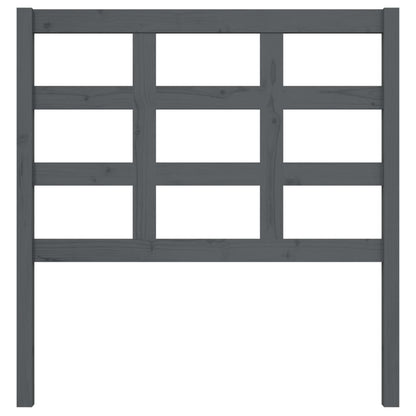 vidaXL Bed Headboard Grey 95.5x4x100 cm Solid Wood Pine