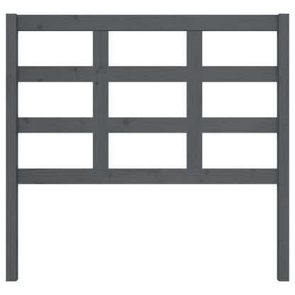 vidaXL Bed Headboard Grey 105.5x4x100 cm Solid Wood Pine